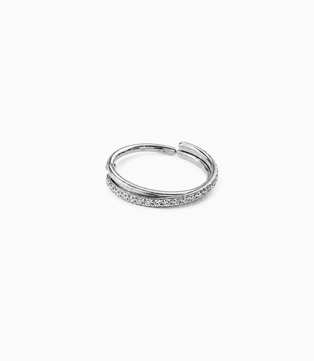 Argola clicker fina trançada — ADFA1