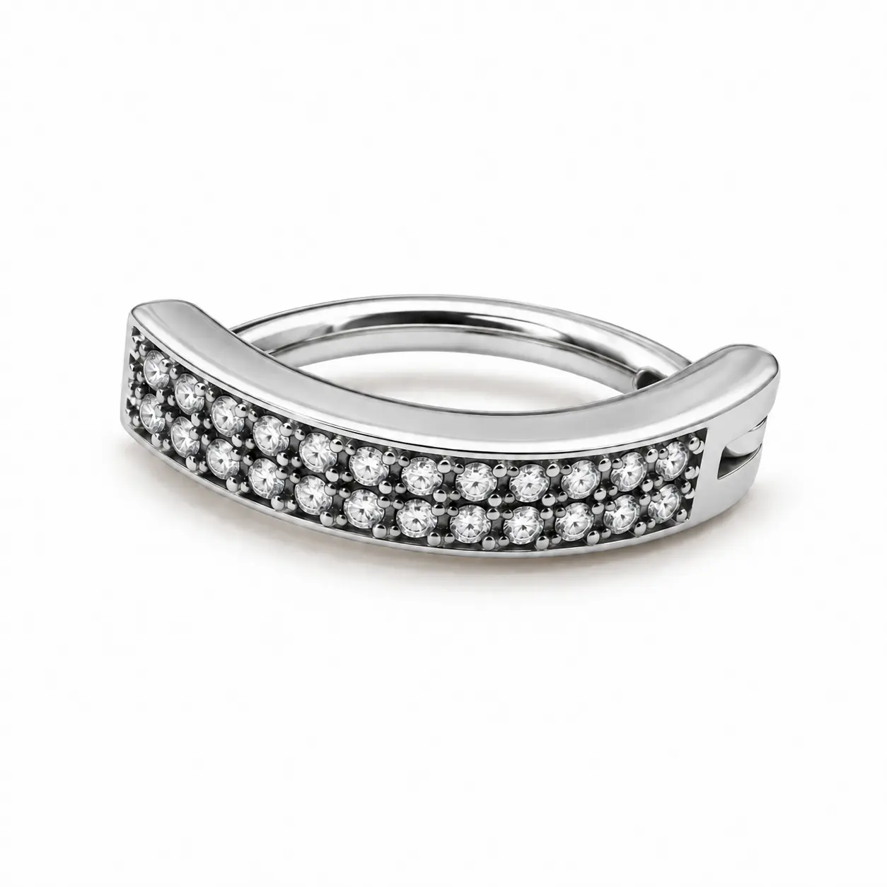 BANANABELL ESPECIAL SILVER C/2 FILETES DE PEDRAS BRANCAS 1.2X10MM — BES5