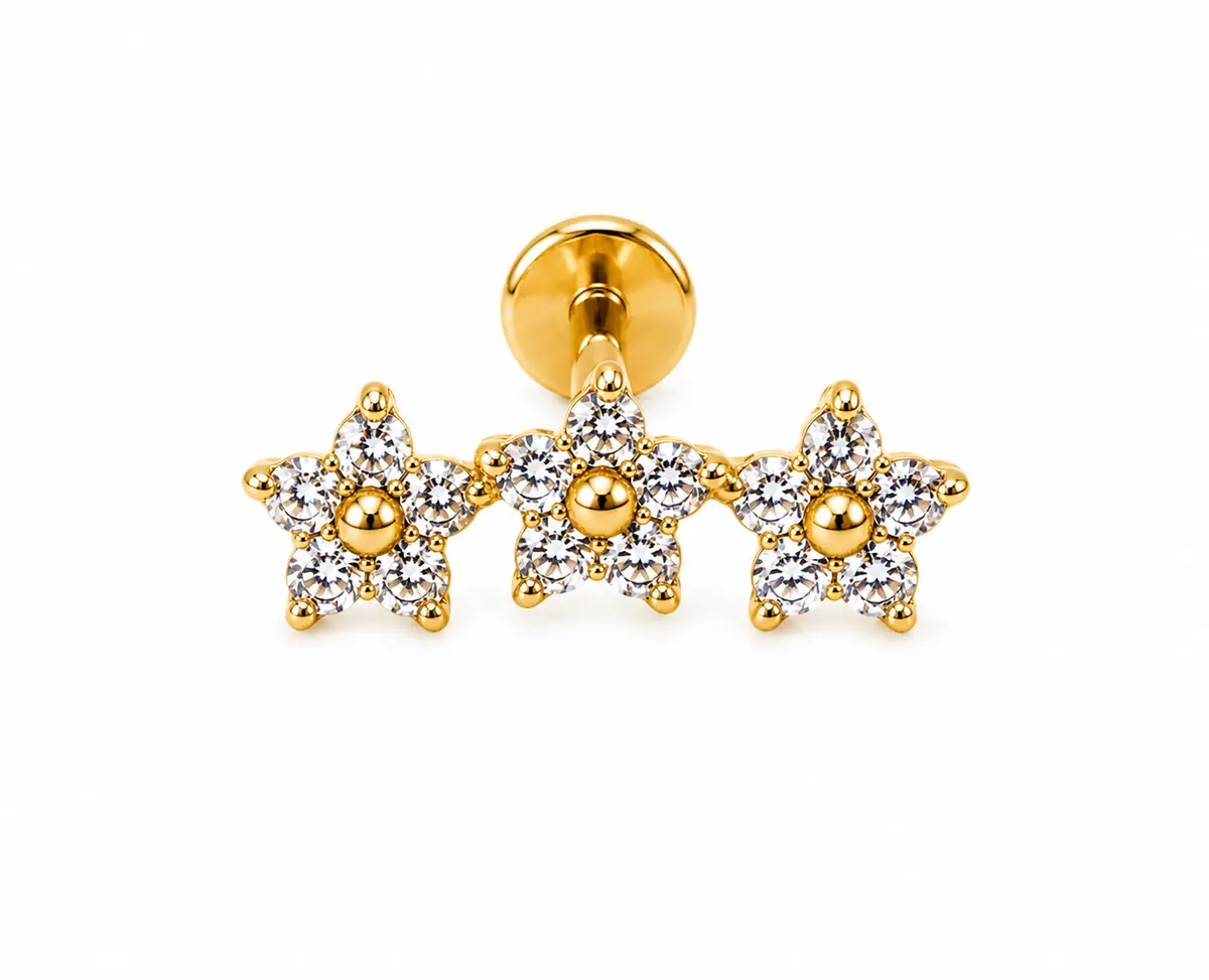 Labret com pingente — LPP04