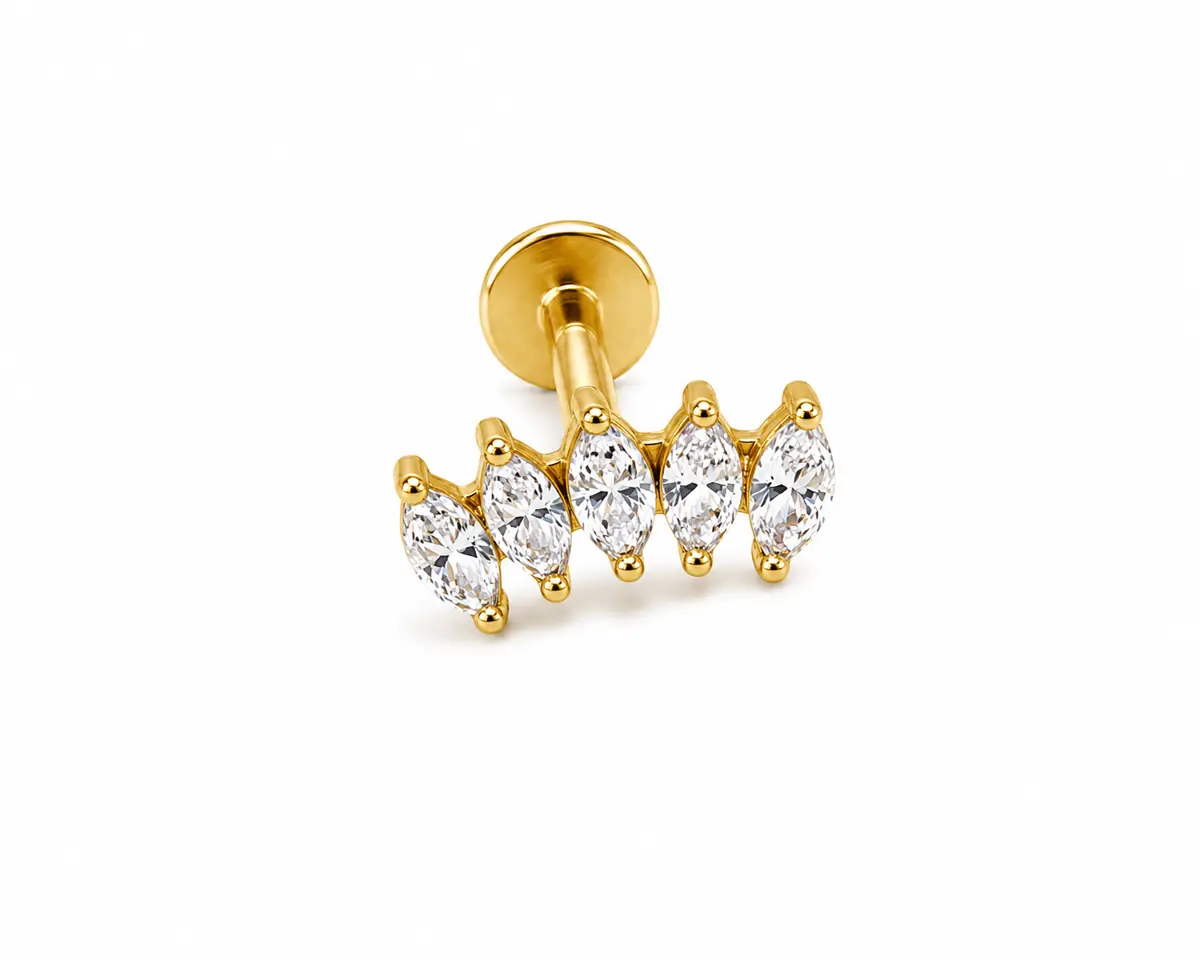 Labret com pingente — LPP07