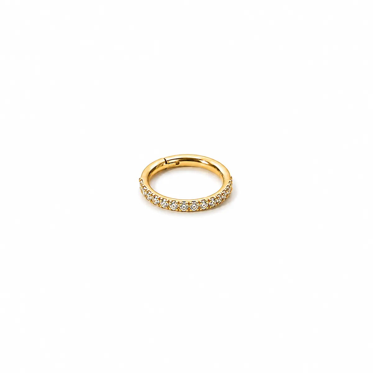 Argola clicker cravejada — OAP1