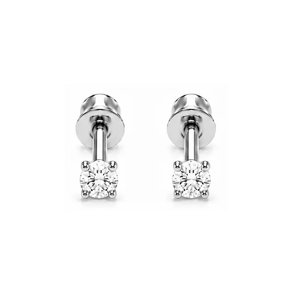 Brinco com garra e tarracha baby com rosca 4 mm — RBA4